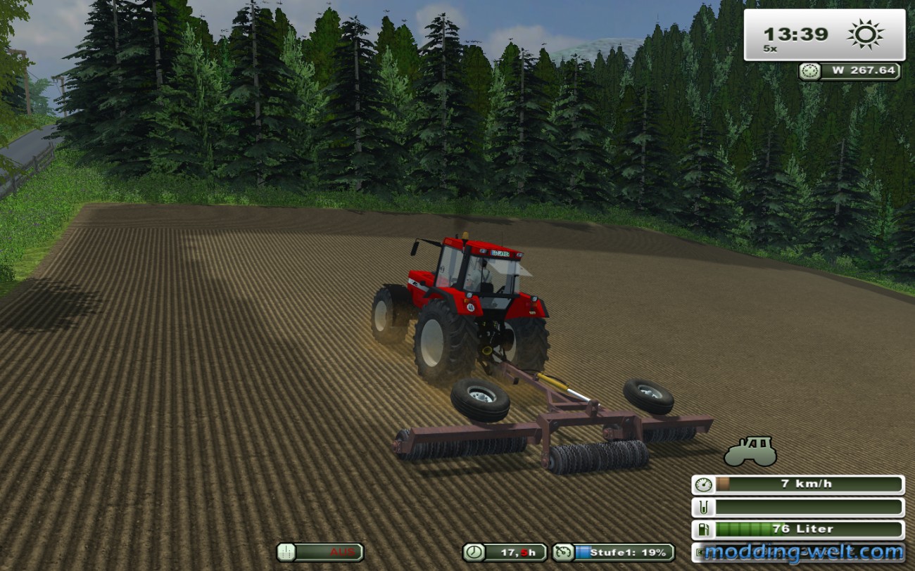 Case IH 1455 XL Profi mit Ackerwalze