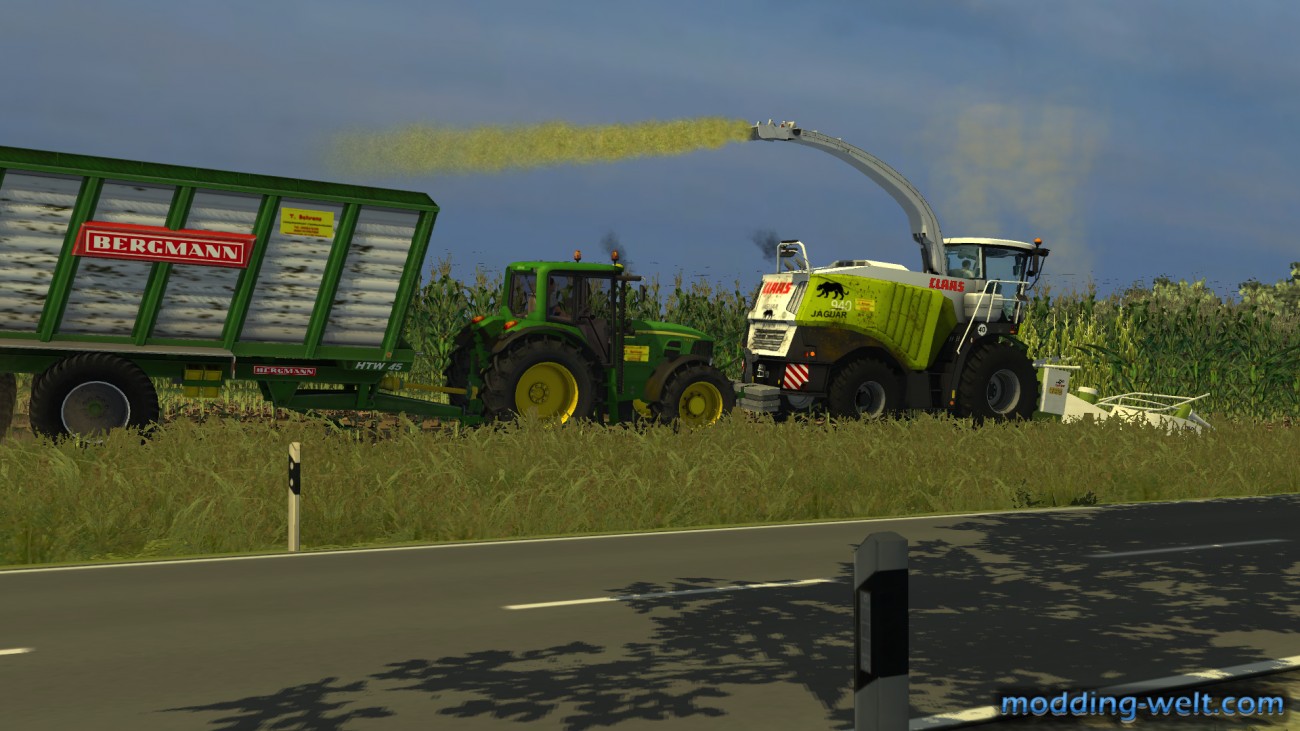 Claas Jaguar 940 und John Deere 7530