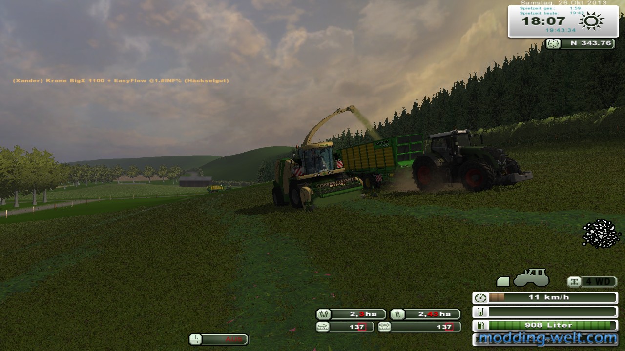Fendt und Joskin bei der Grassilage