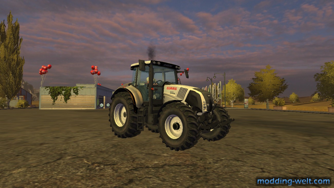 Testing Claas Axion 820 silver