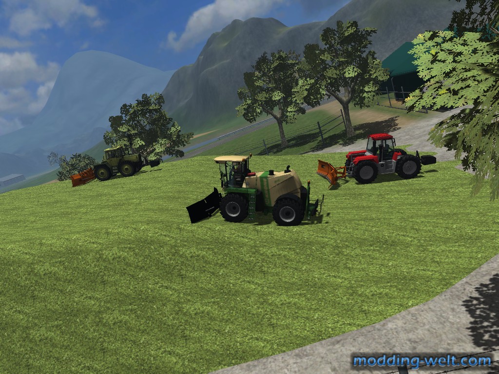 Krone Big M 500 auf dem Silo