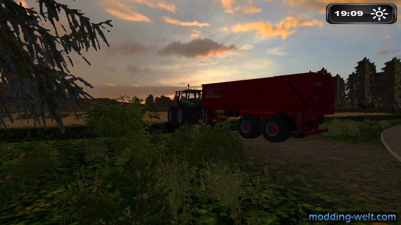 Deutz auf dem Weg zum Drescher