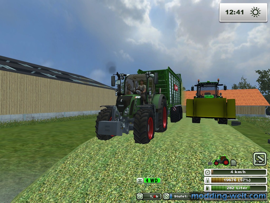 Mais häckseln Mit fendt724 und johndeere 6R
