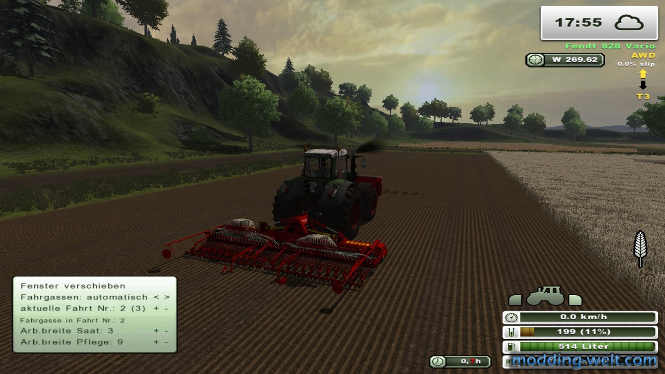 Kverneland NGS mit DrivingLaneScript