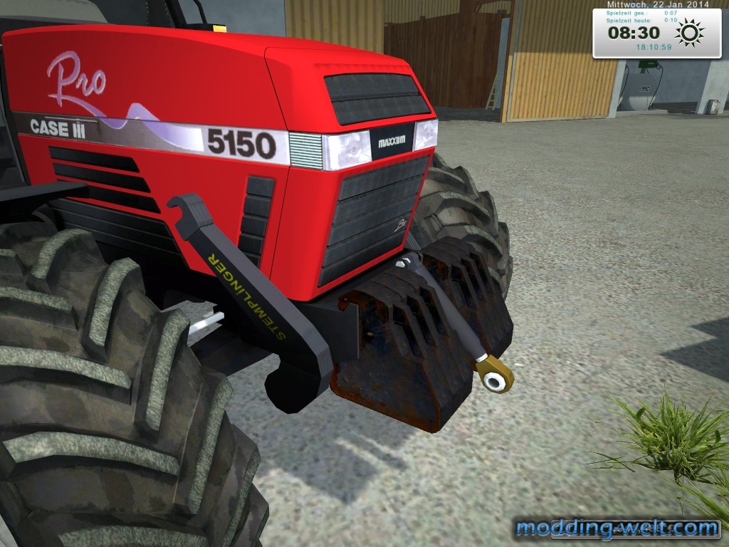 Case IH 5150 mit neuen Frontgewichte