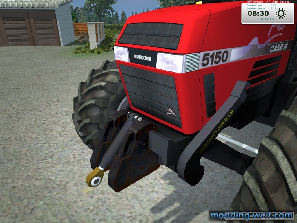 Case IH 5150 mit neuen Frontgewichte