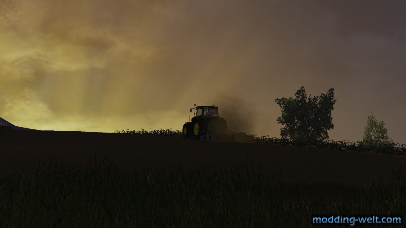 6R John Deere am grubbern