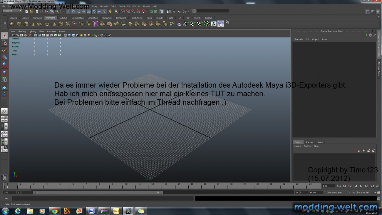 maya I3D Exporter Installieren