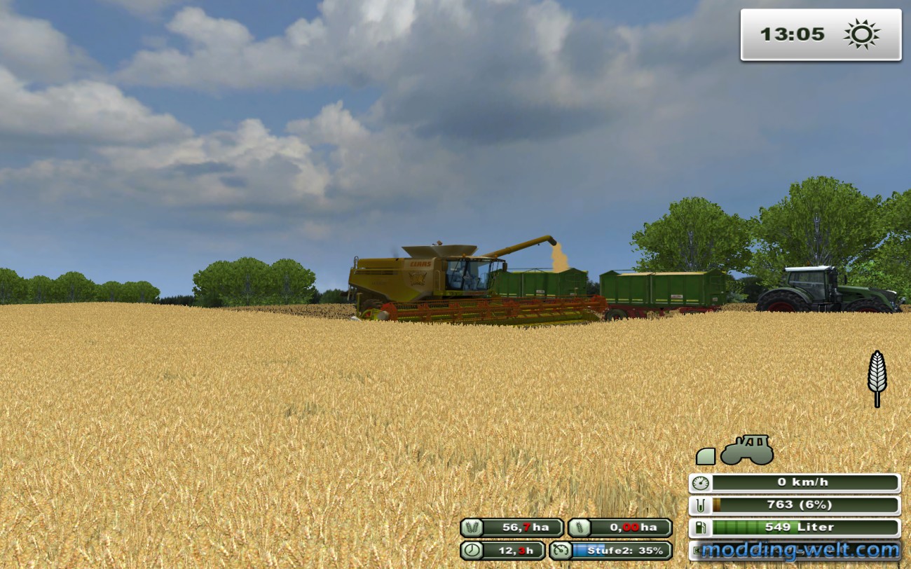 Claas Lexion 780 TT beim abtanken
