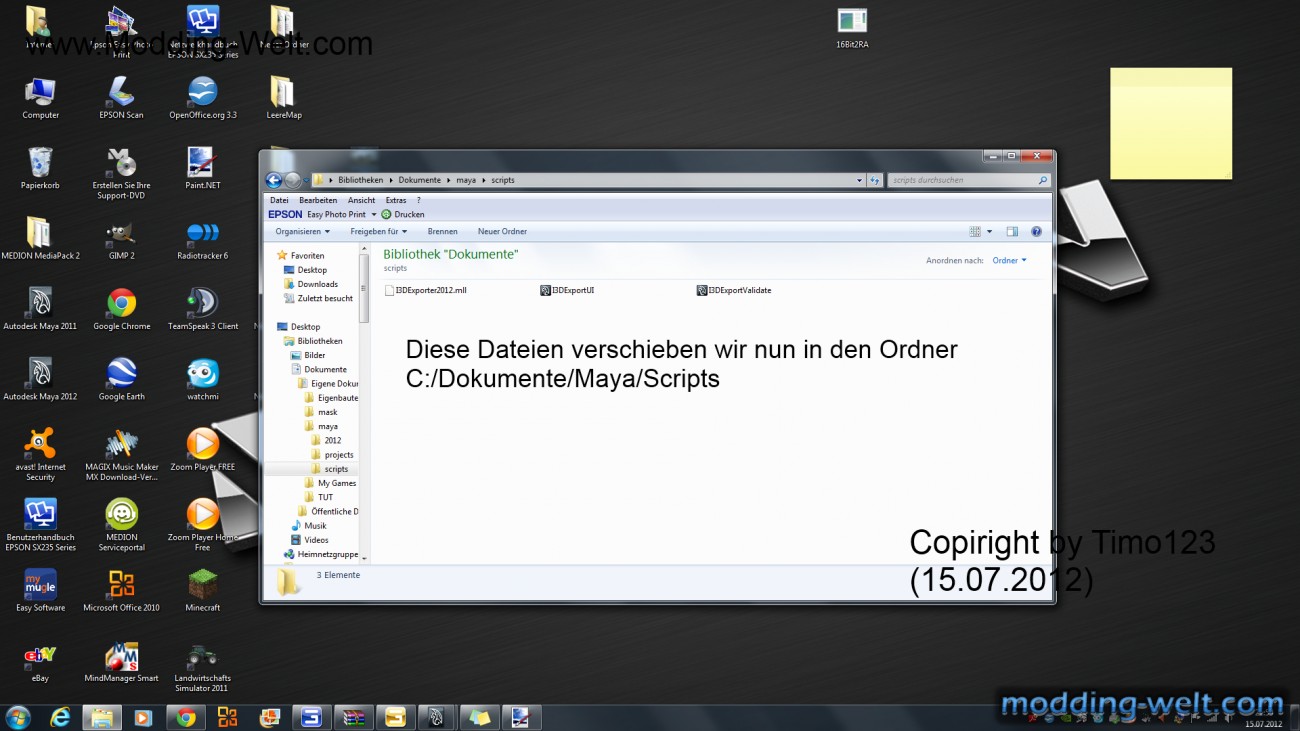 maya I3D Exporter Installieren