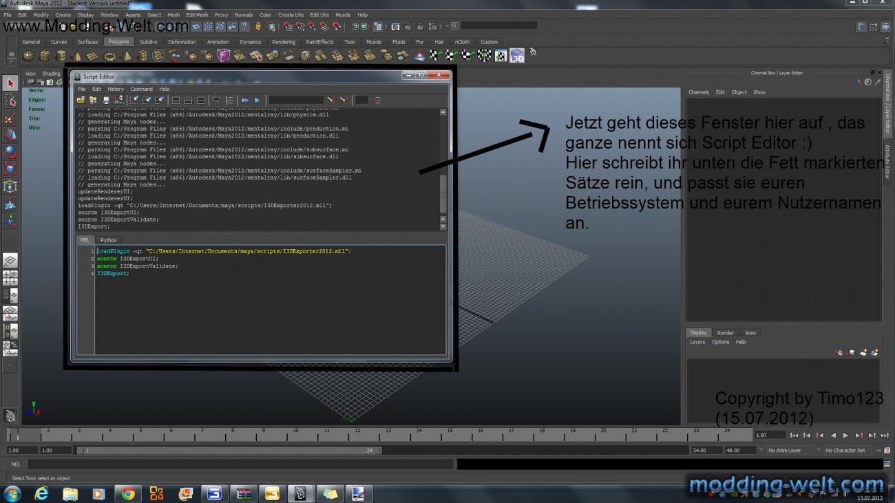 maya I3D Exporter Installieren