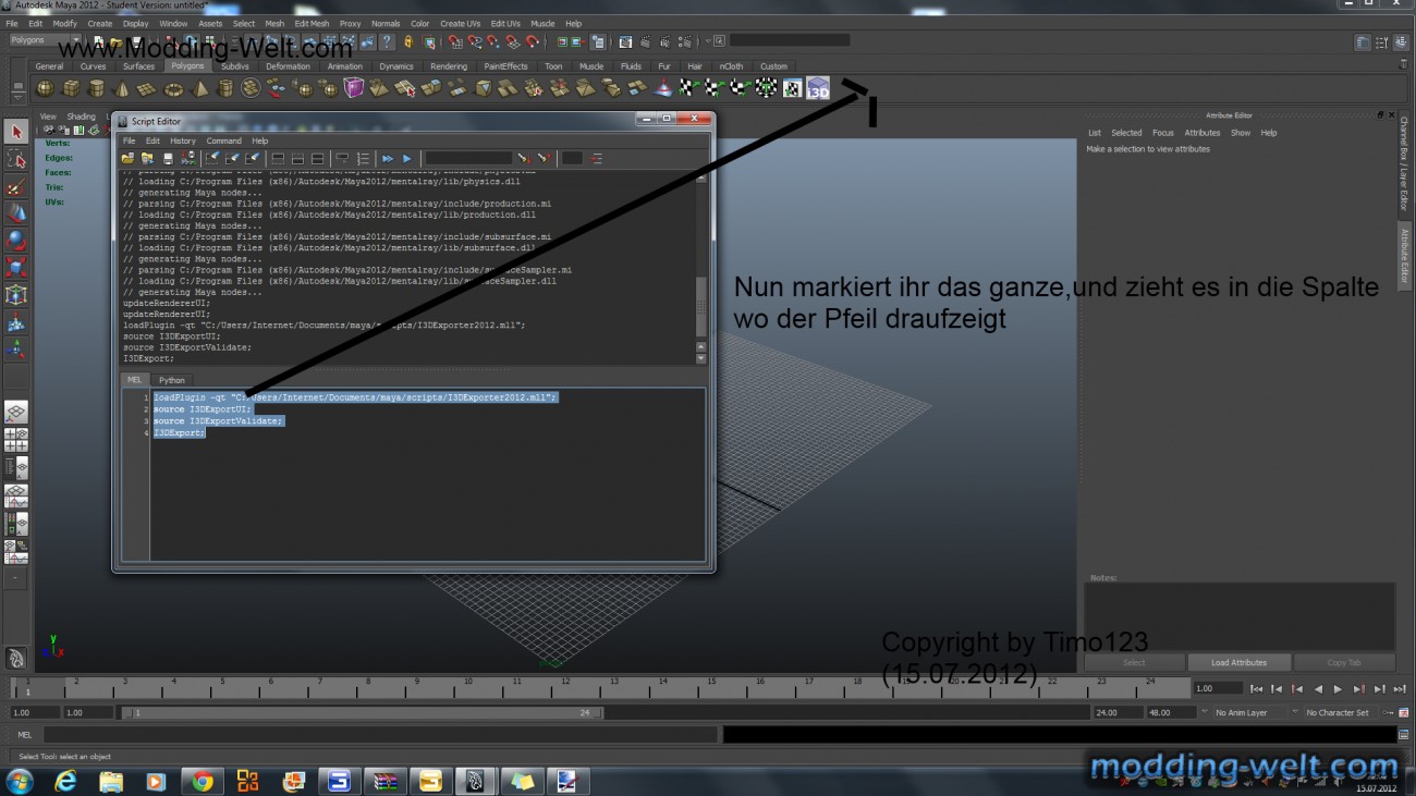 maya I3D Exporter Installieren