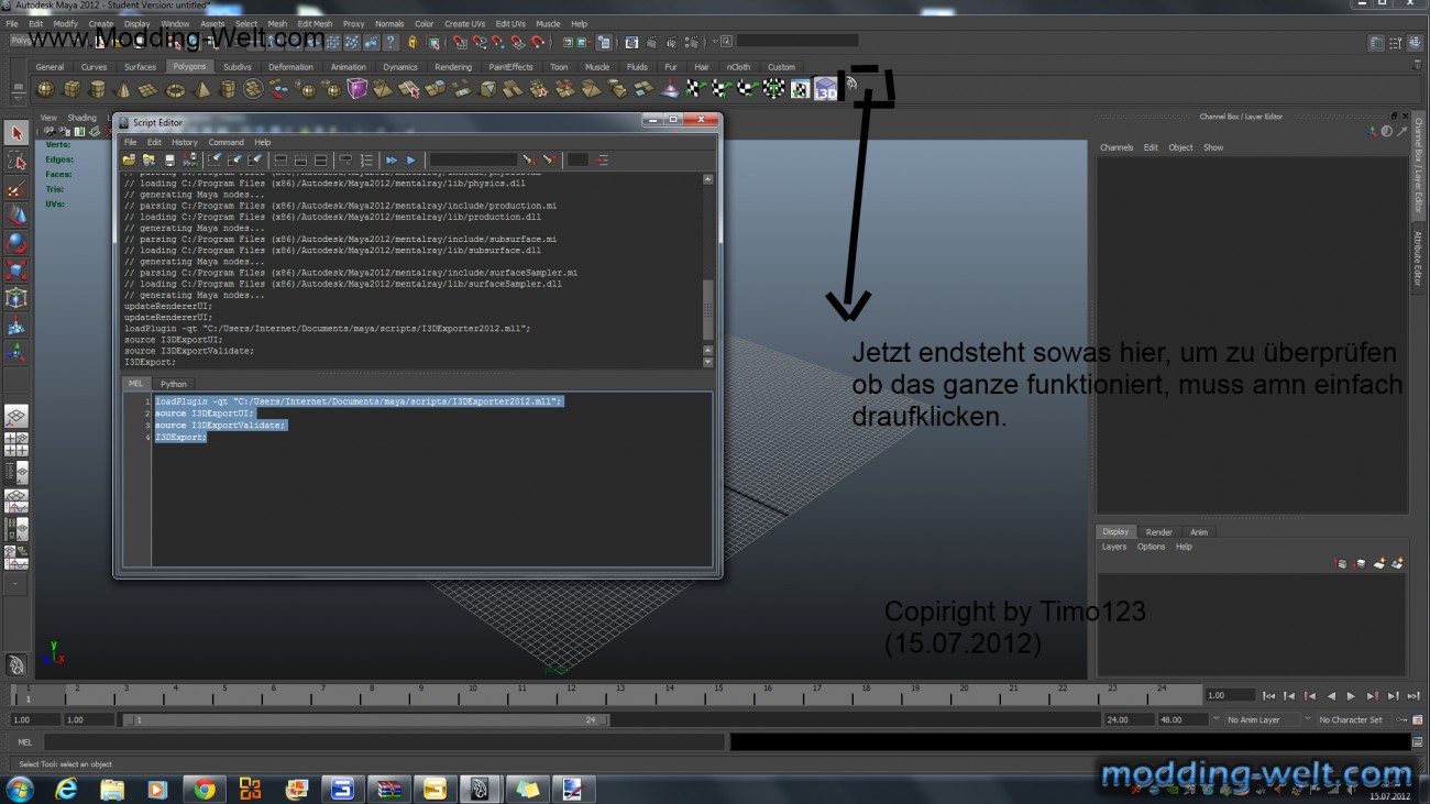 maya I3D Exporter Installieren
