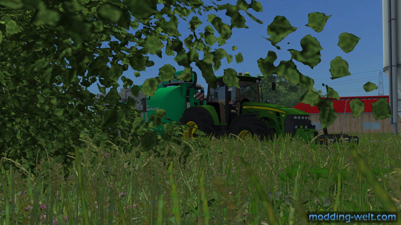 John Deere 8530 bei der Frühjahrsarbeit