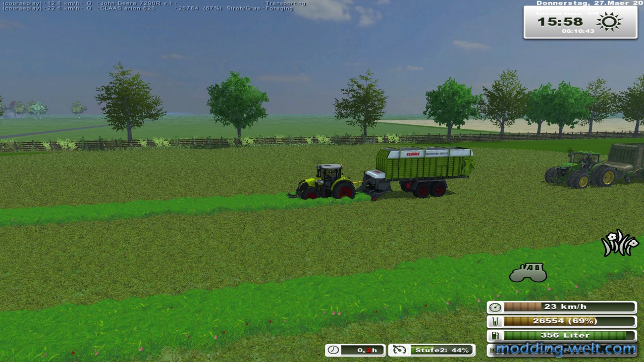 Der Claas Quantum 6800S ist nun auch Fehler frei in LS 13