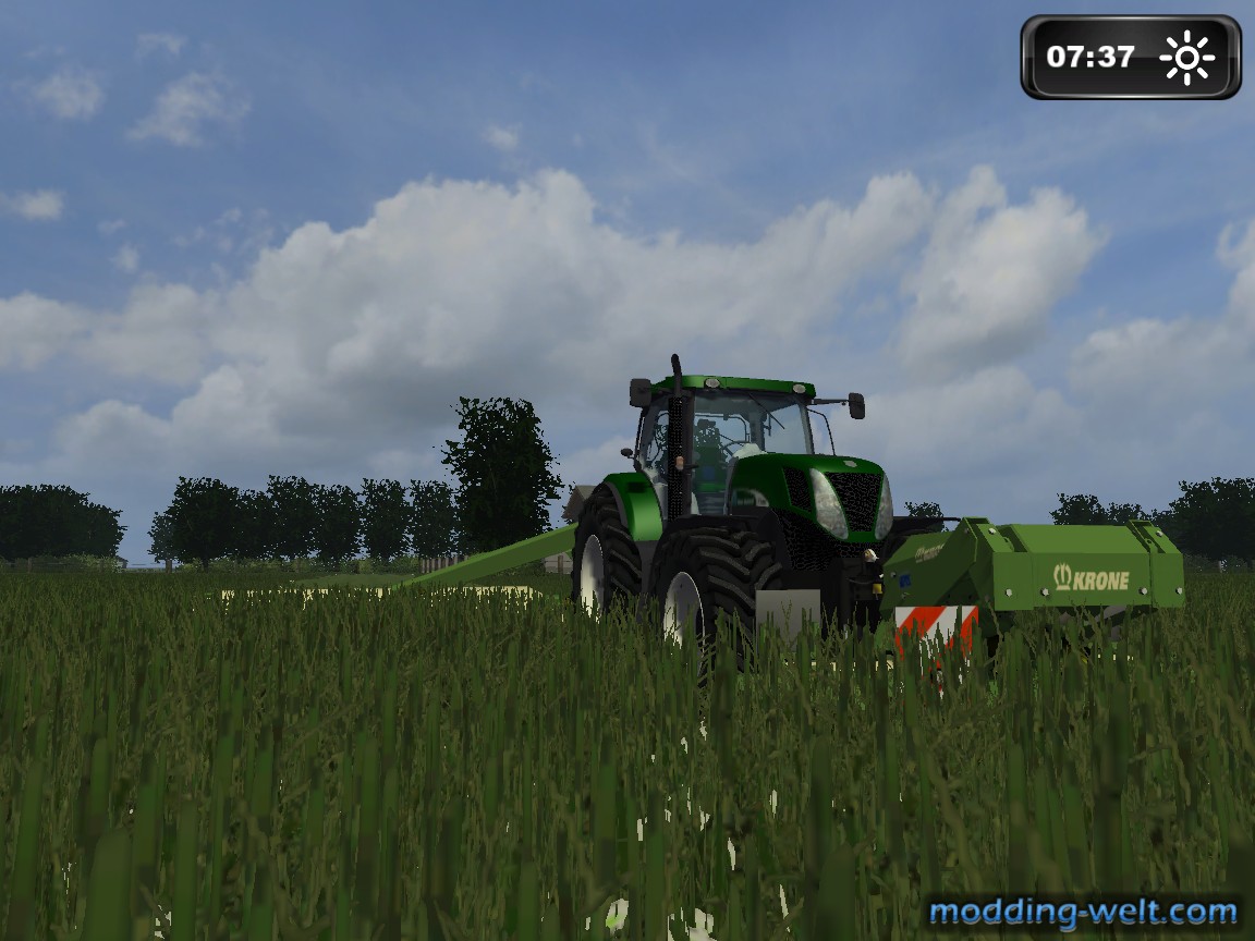 T7030 und Krone Mähkombi (by Ifko)