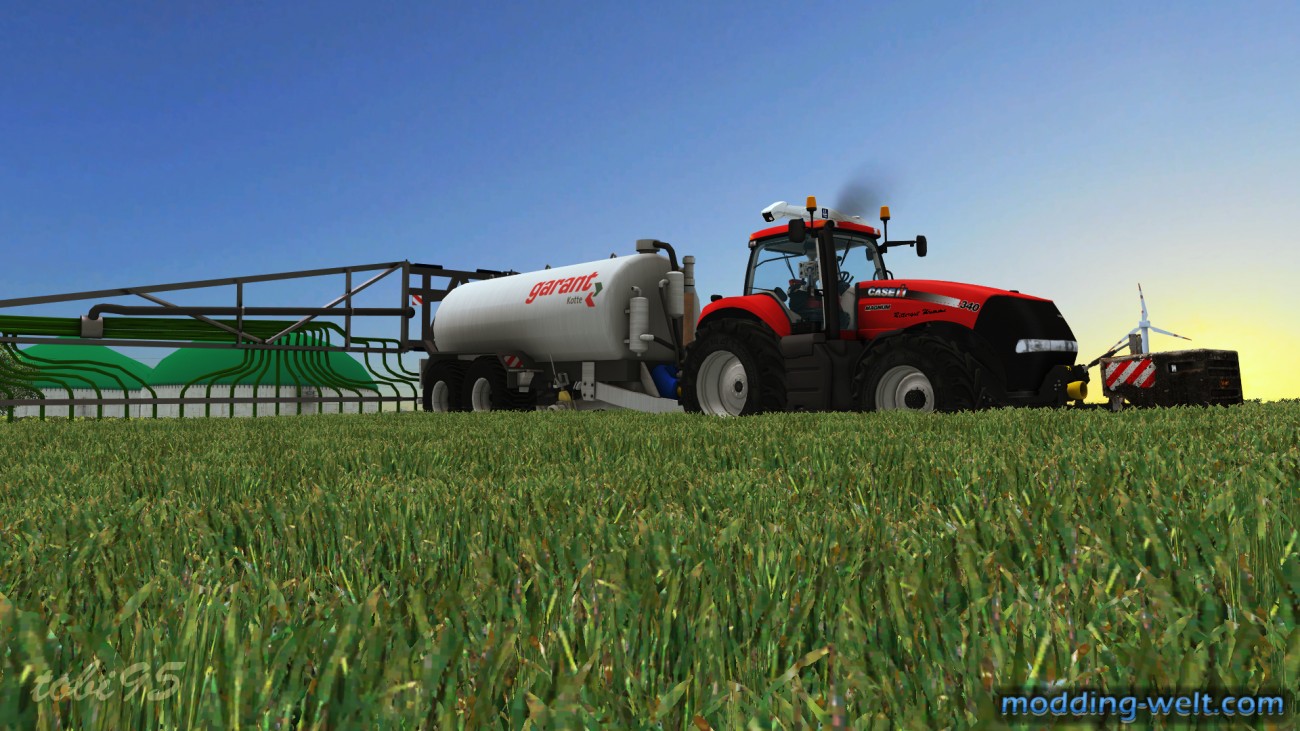 Case IH Magnum 340 mit Kotte Garant am Flüssigdünger ausbringen