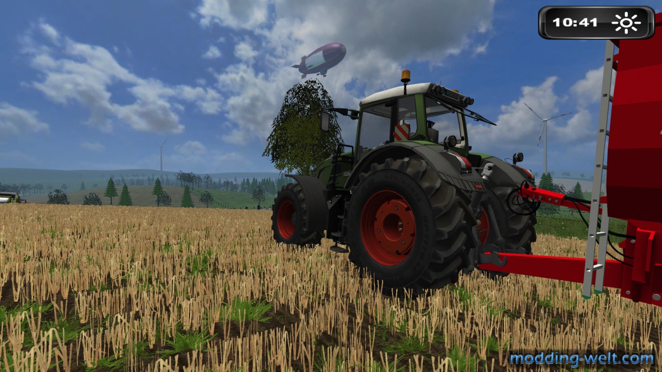 Fendt 828 mit Krampe bei der Gerstenernte