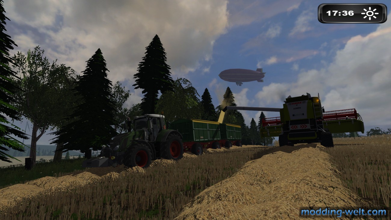 Gerstenernte im Wendland mit Claas Lexion 750 und Fendt 828
