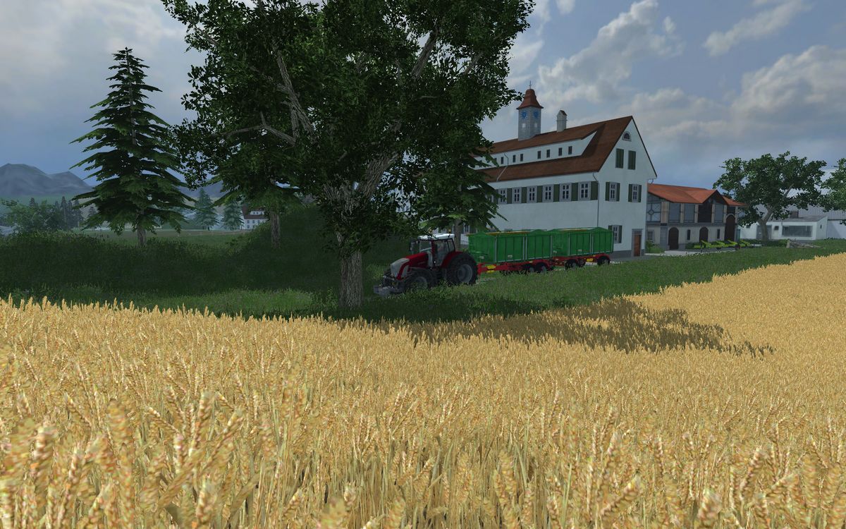 Dreschen in Goldental