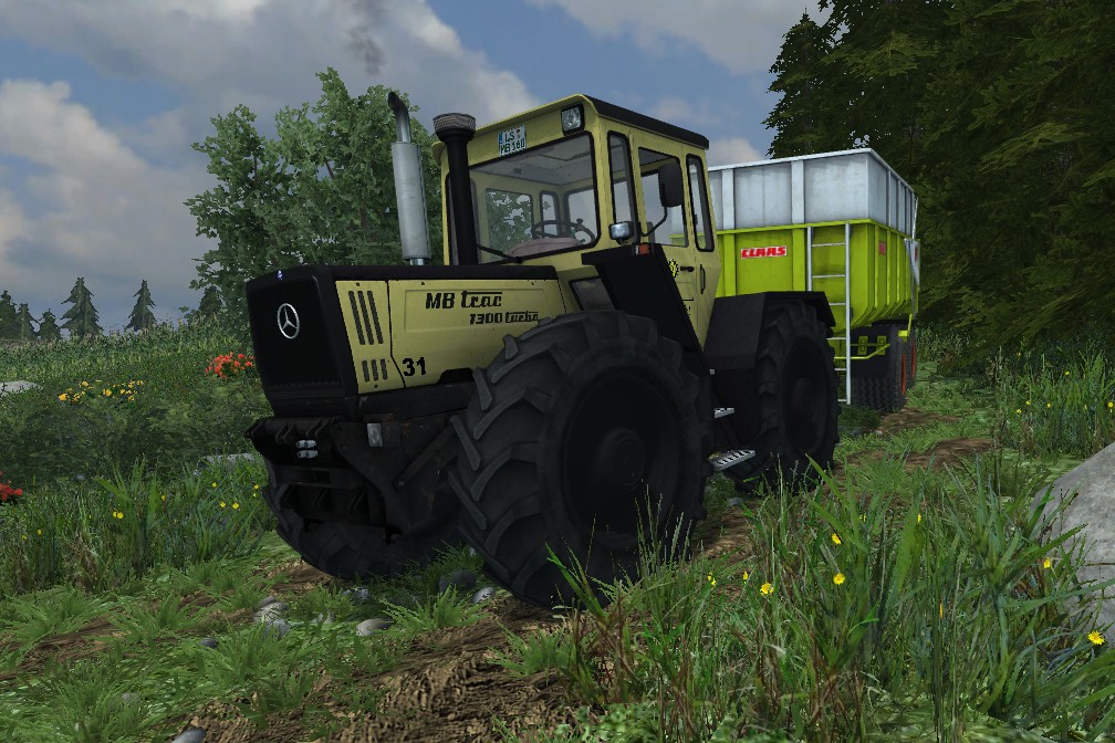 MB Trac 1300 Turbo in der Mittagspause...