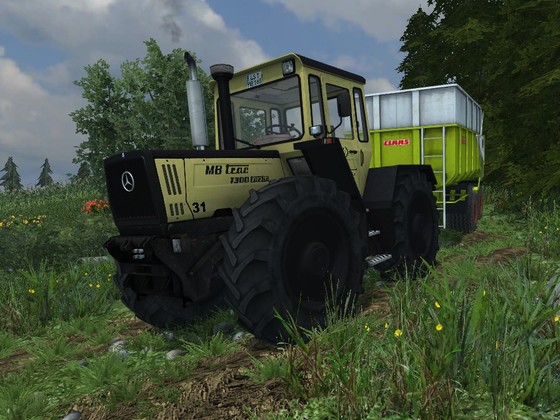 MB Trac 1300 Turbo in der Mittagspause...