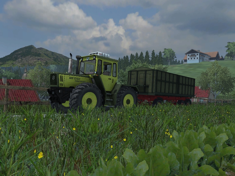 MB Trac 1300 Turbo beim Rübenfahren