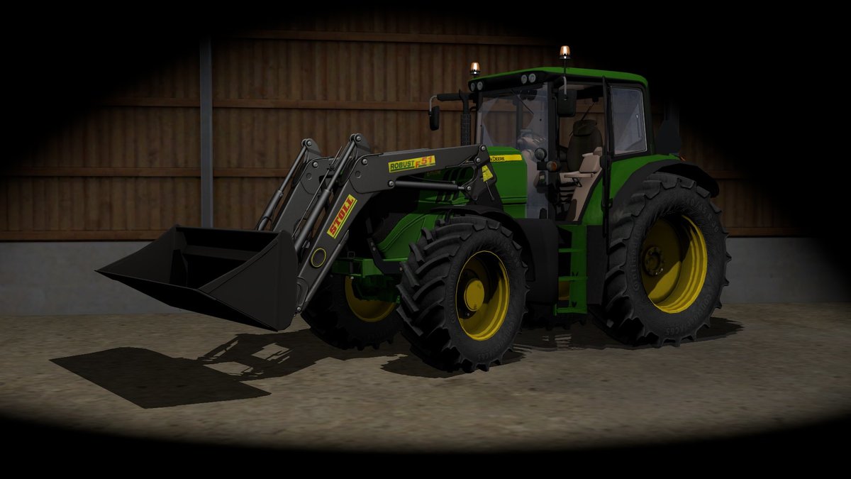 John Deere 6150M with Stoll Robust F51