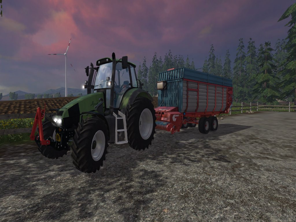 Gras fahren mit 120er Deutz und Mengele Ladewagen