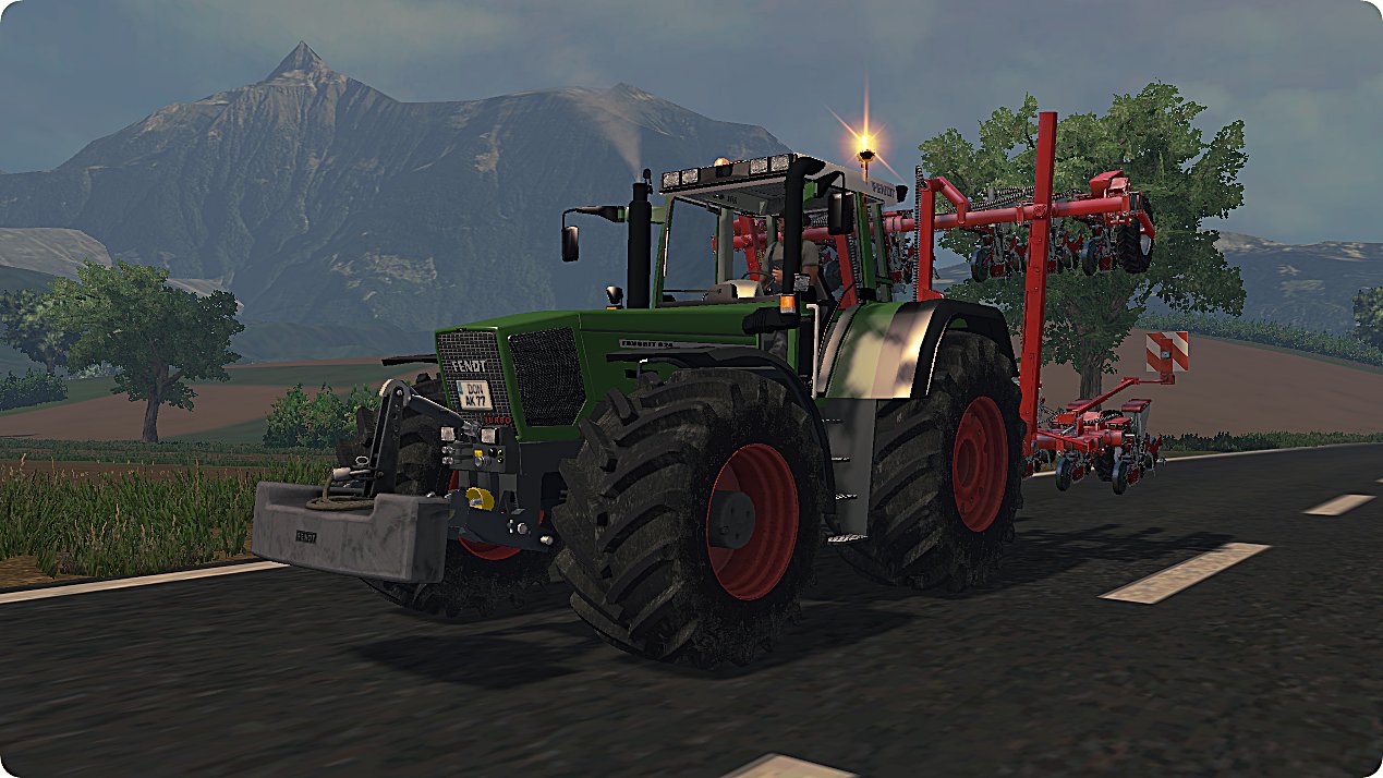 Fendt 824 Favorit und Drille
