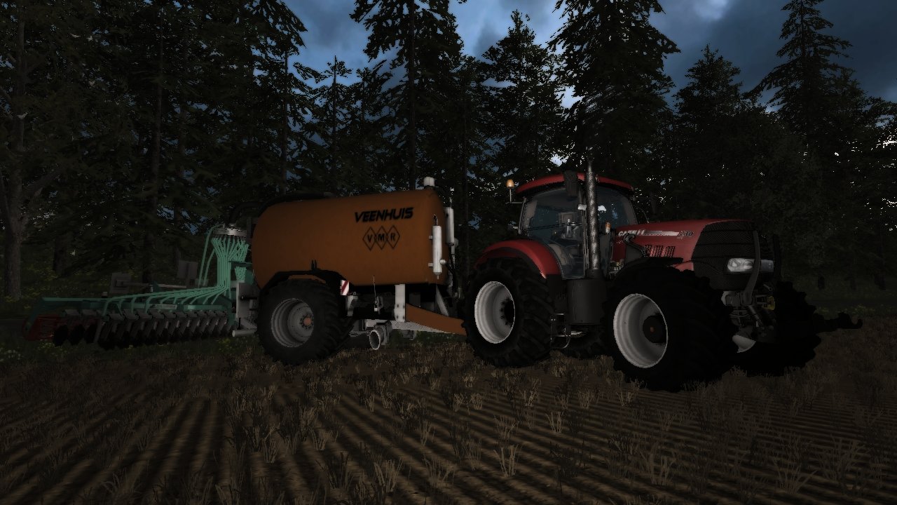 Case Puma 230 CVX  am Güllebomben mit Veenhuis Technik