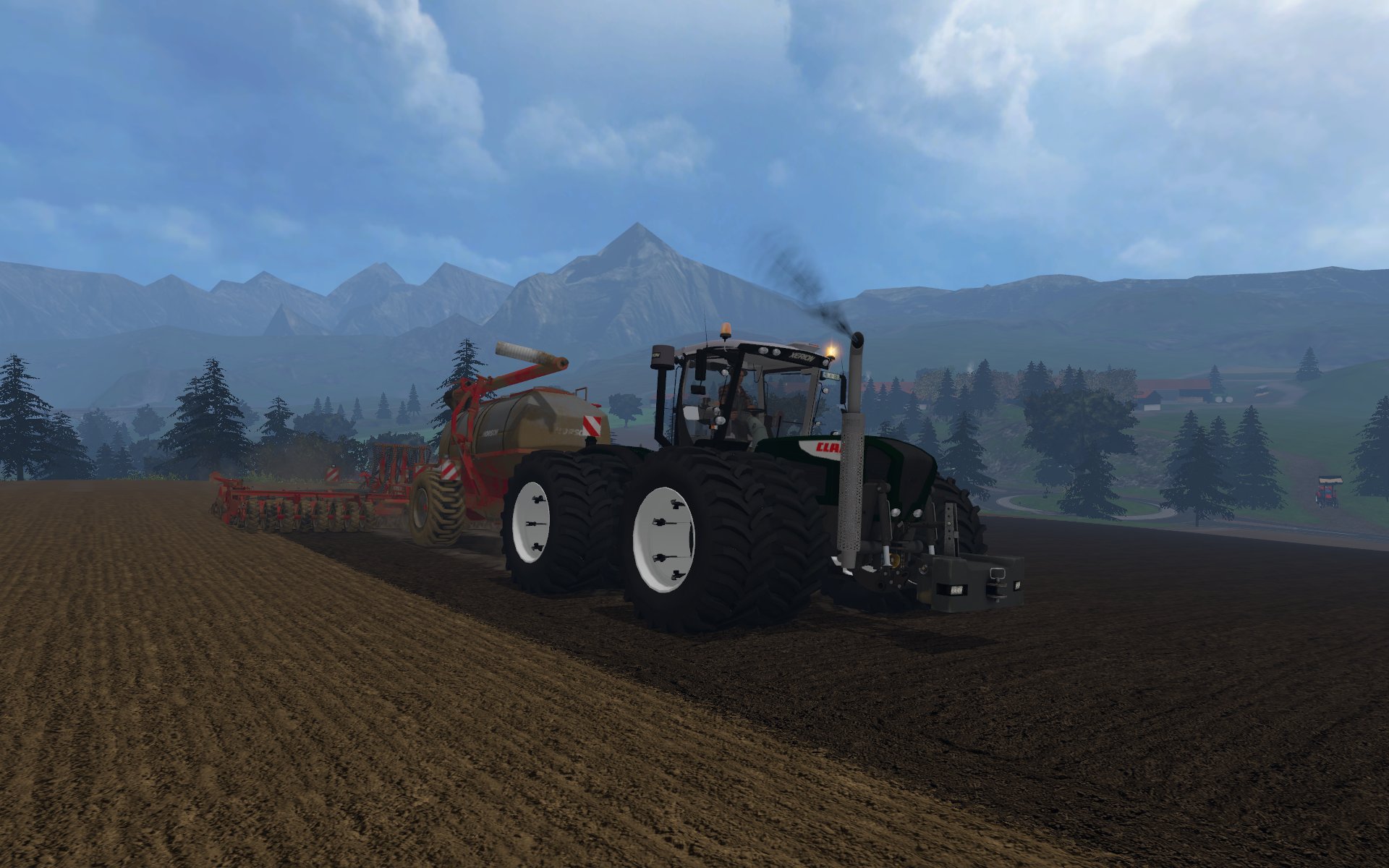 Testfahrt mit dem neuen Xerion 3800 TracVC Forst-Spezial