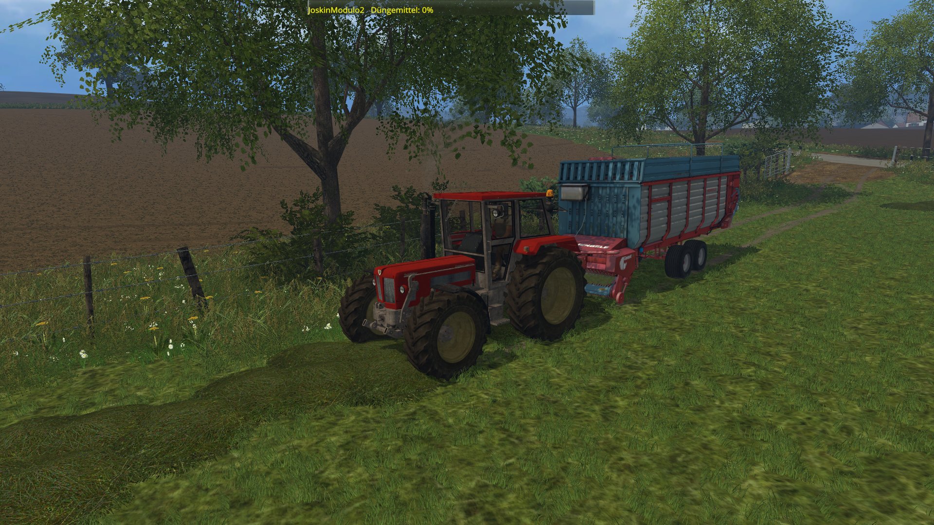 Grassilage mit dem Compact 1350 TV6..