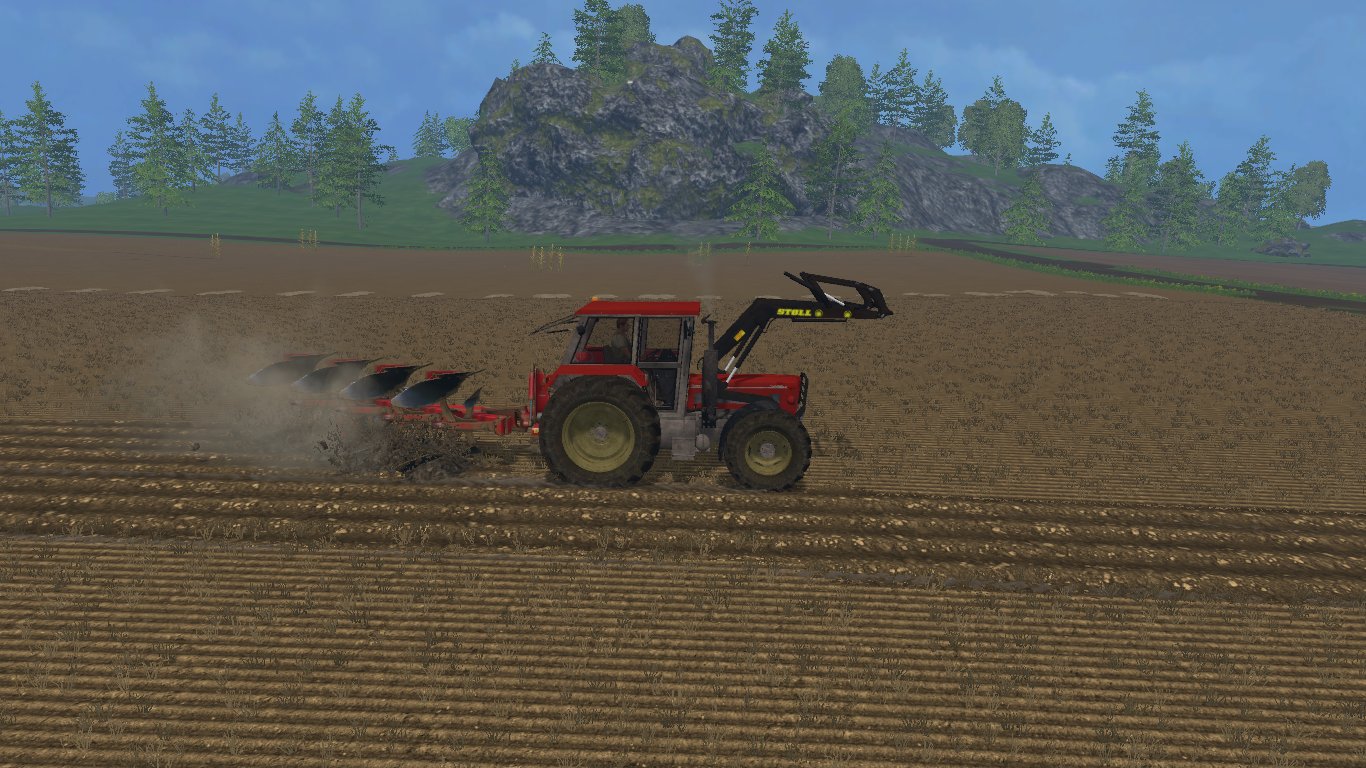 Pflügen mit dem bärenstarken Schlüter Compact 950