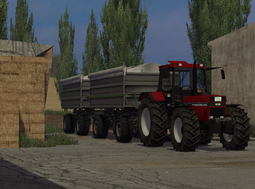 Case 1455XL mit HW80 Zug