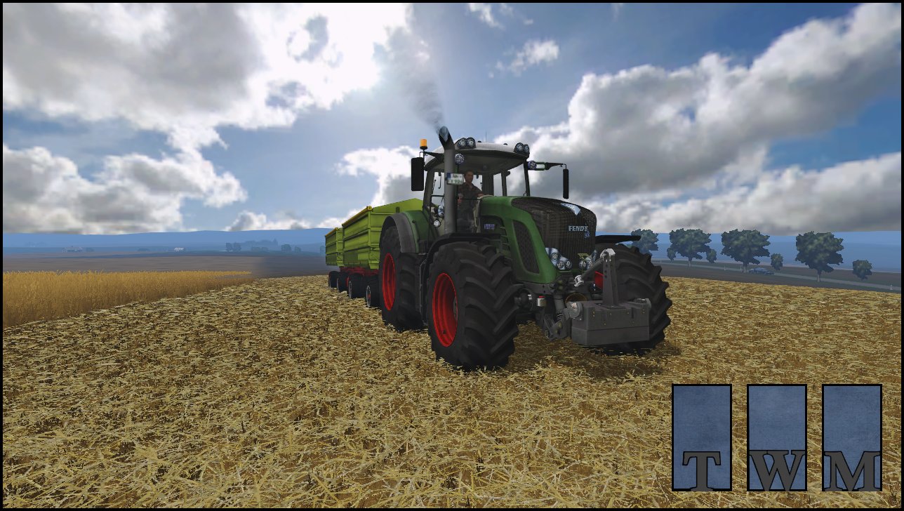 Fendt Vario 927 am Getreide fahren!