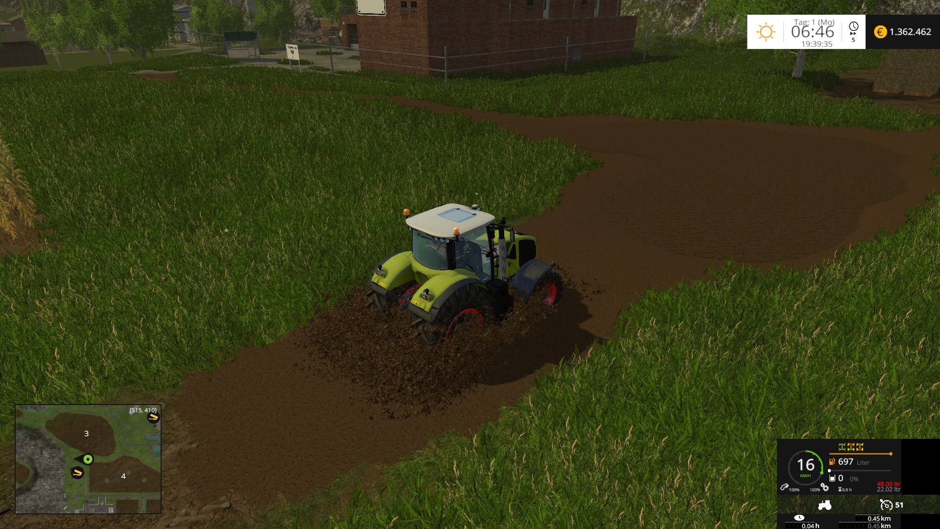 dann mal rein in den Schlamm