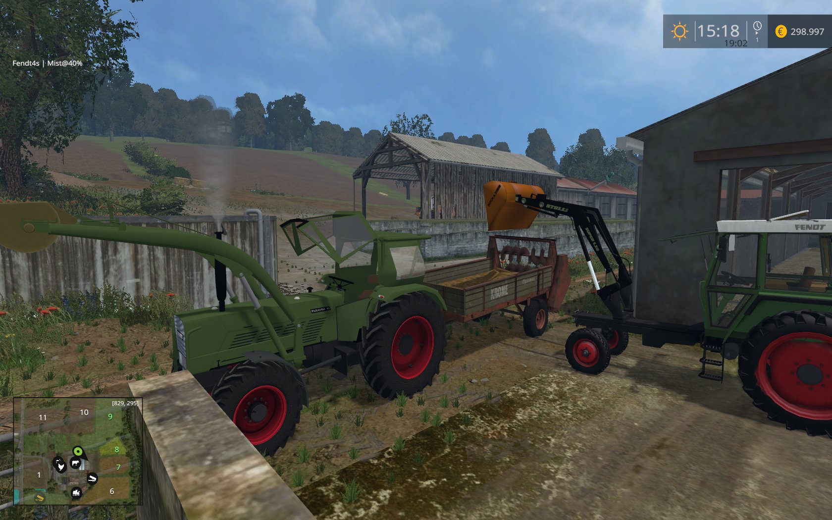 Mit doppel Fendt Power Mist laden !