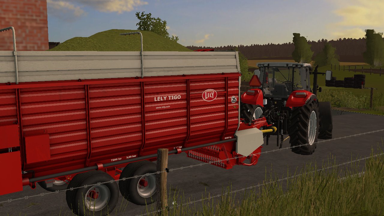 Lely beim Häckseln
