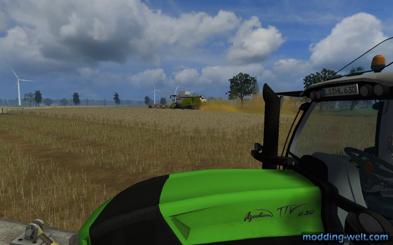 Deutz Fahr TTV630 und Claas Lexion