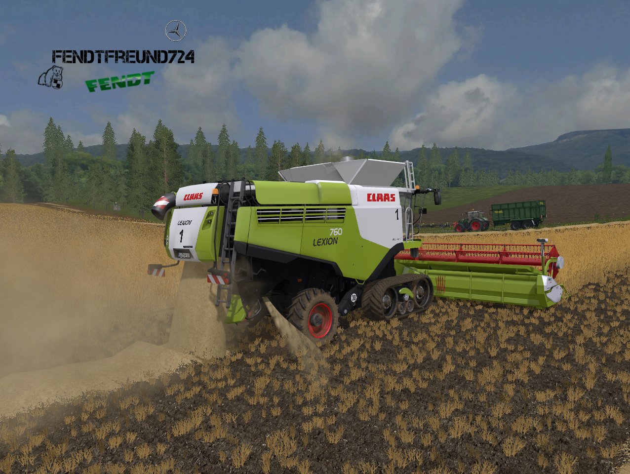 Weizendreschen mit Lexion Power. :D