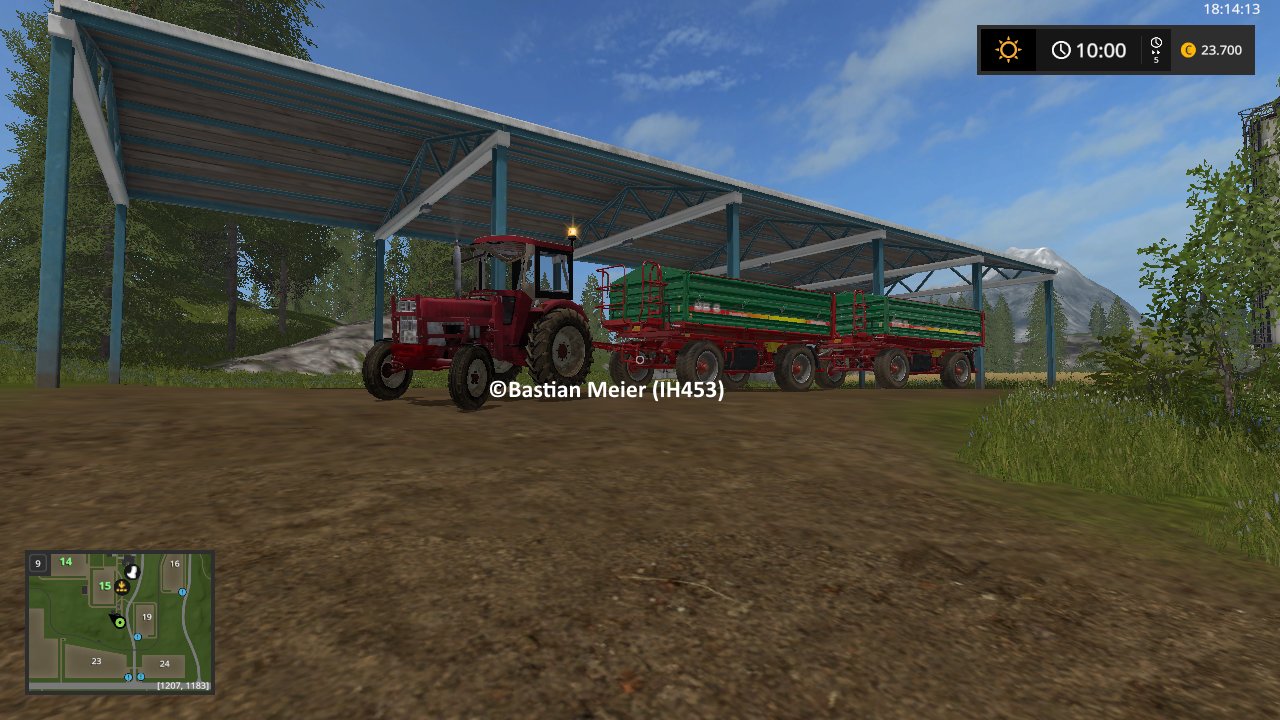 IHC 733 beim getreide abfahren :)