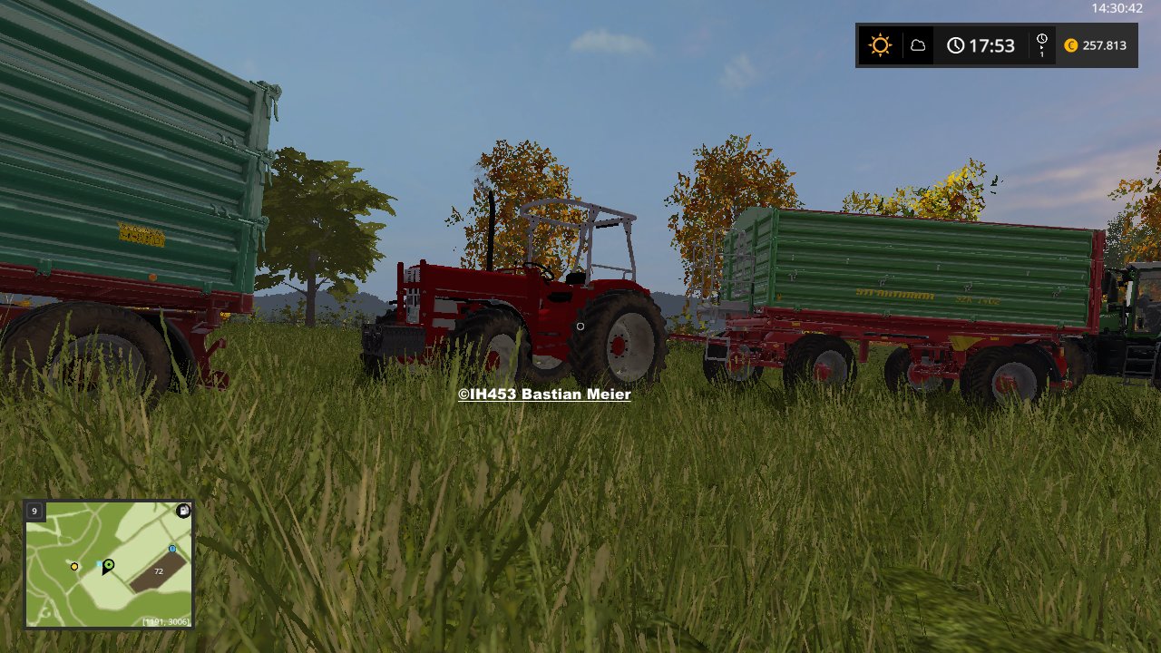 IHC 633 Mit Strautmann Kipper