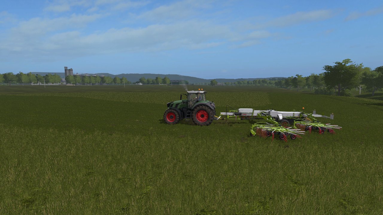 Fendt927 mit Claas Liner 4000