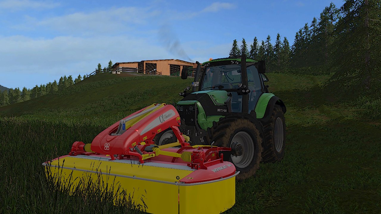 Deutz Agrotron 6160 TTV am Mähen