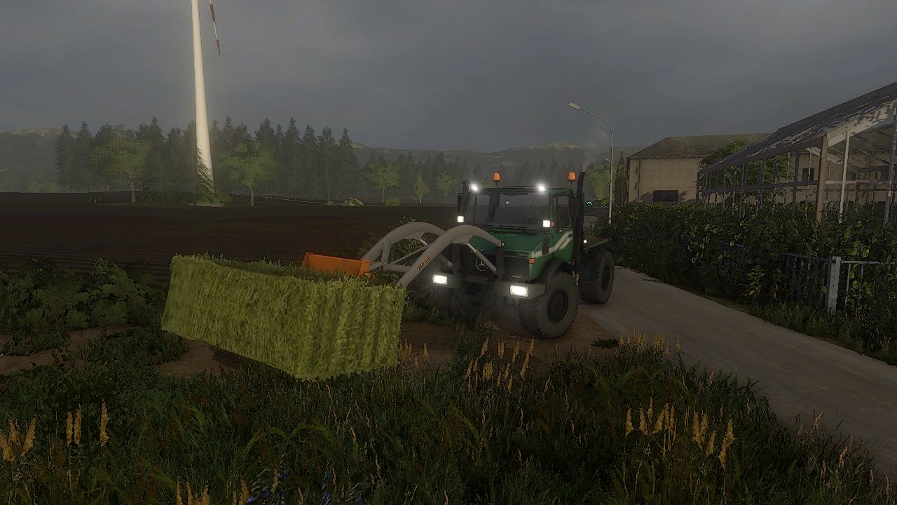 Mit den Unimog ballen fahren