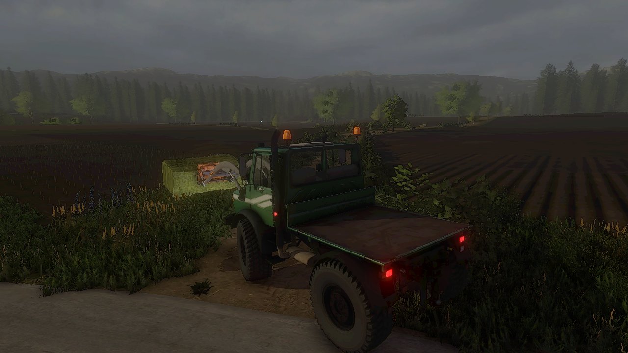 Mit den Unimog ballen fahren