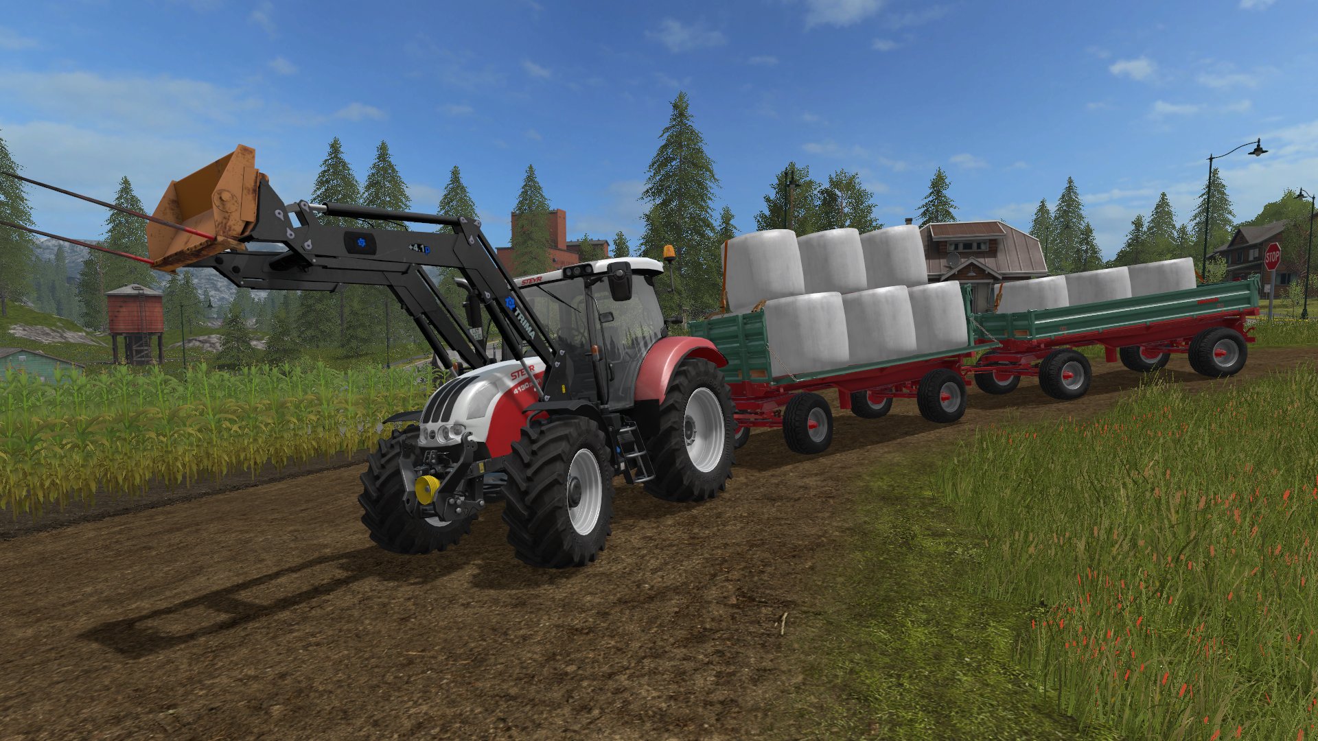 Siloballen fahren