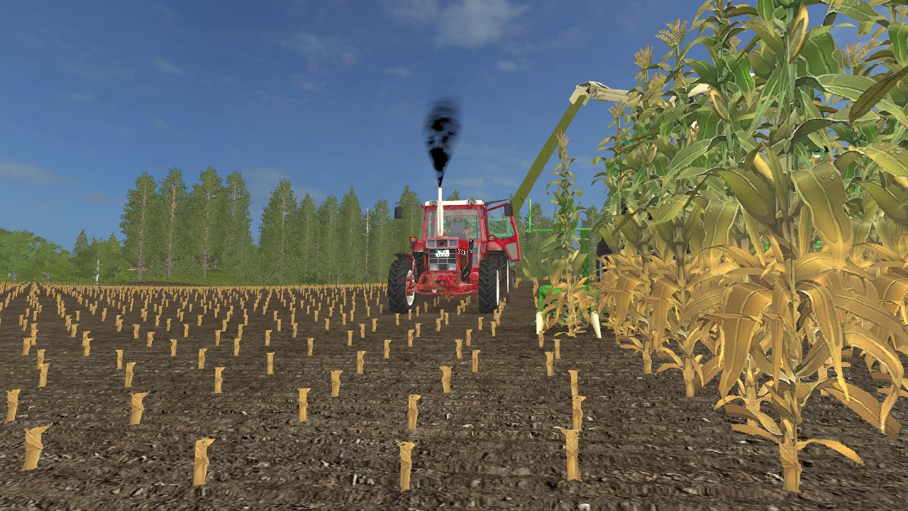 Mit dem neuen 856 XL beim Häckseln