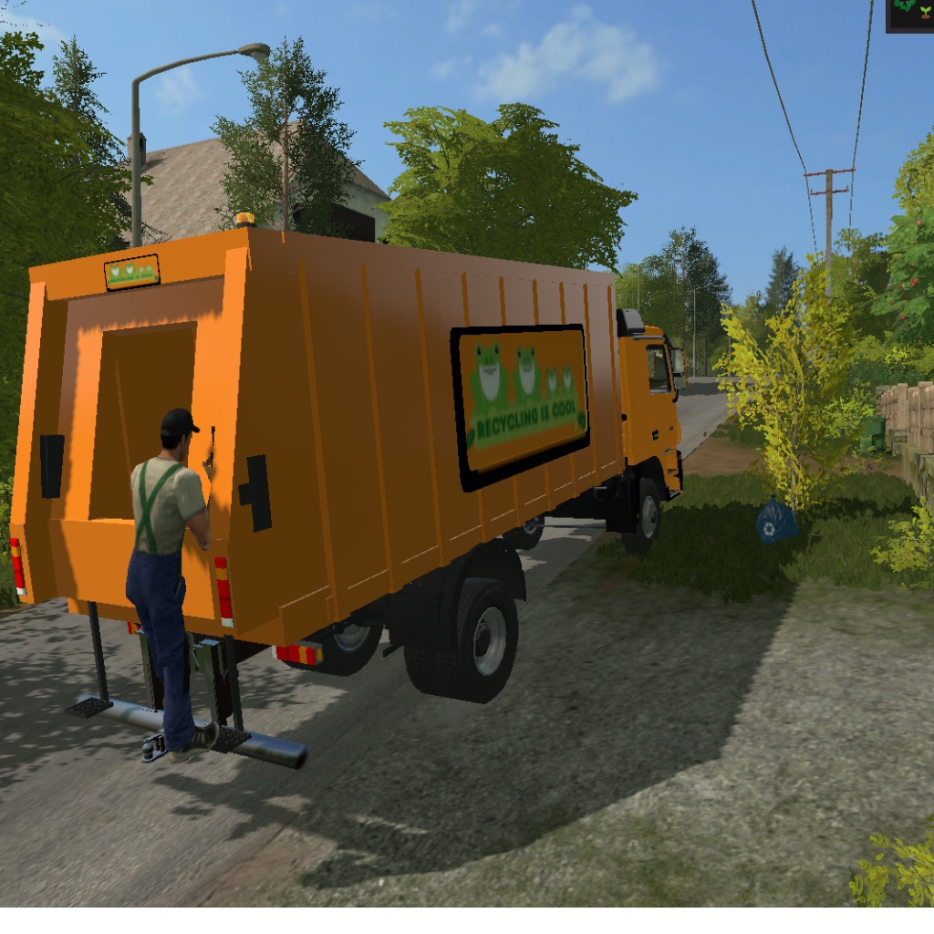 Muellwagen auf der HofBergmann_reloaded Map